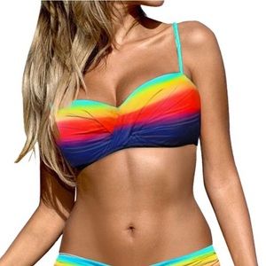 Rainbow Bikini Top